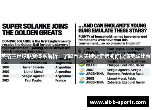 英格兰足球联赛体系解析：了解五大关键要素帮助你读懂英联比赛